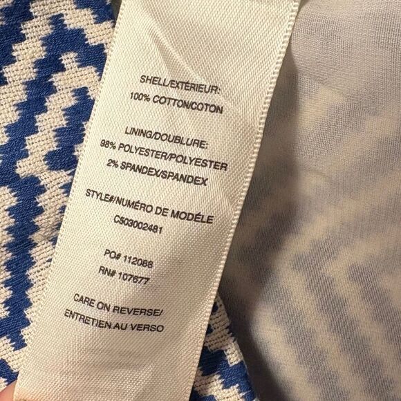 Alice & Olivia Jacquard Crop Top  Blue as worn by Taylor Swift Size 2 - Picture 10 of 10